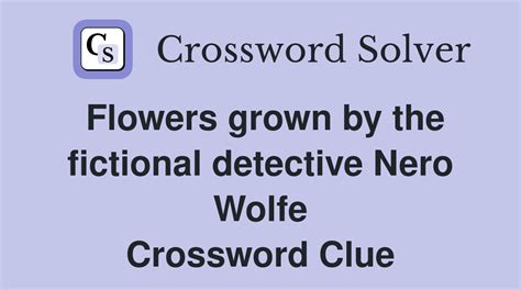 detective wolfe crossword clue